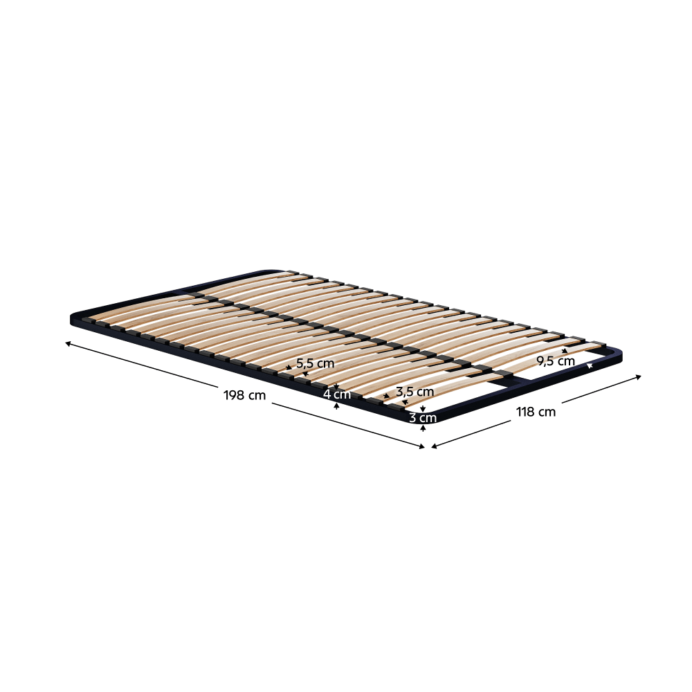 Somiera cu cadru fix, 120x200, SOMIERA METALIC 2 NEW — imaginea 3