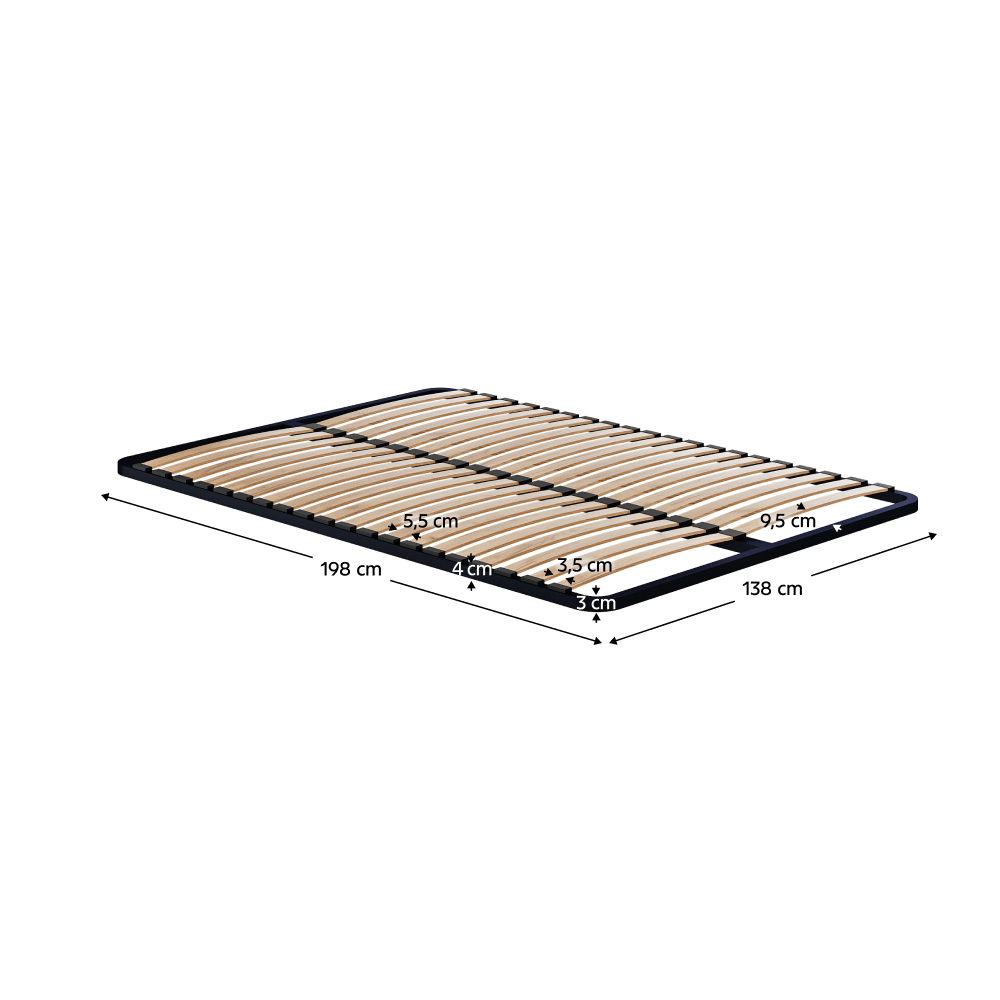Somiera cu cadru fix, 140x200, SOMIERA METALIC 2 NEW — imaginea 3