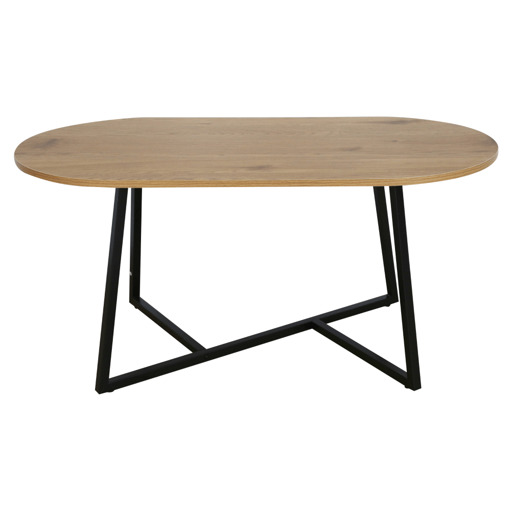 Masuta de cafea, stejar/negru, FREMONT — imaginea 2