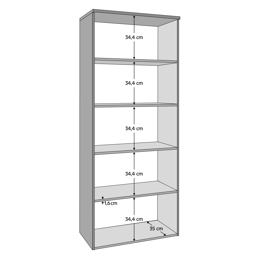 Dulap, antracit, ADAPO ADP01 — imaginea 3