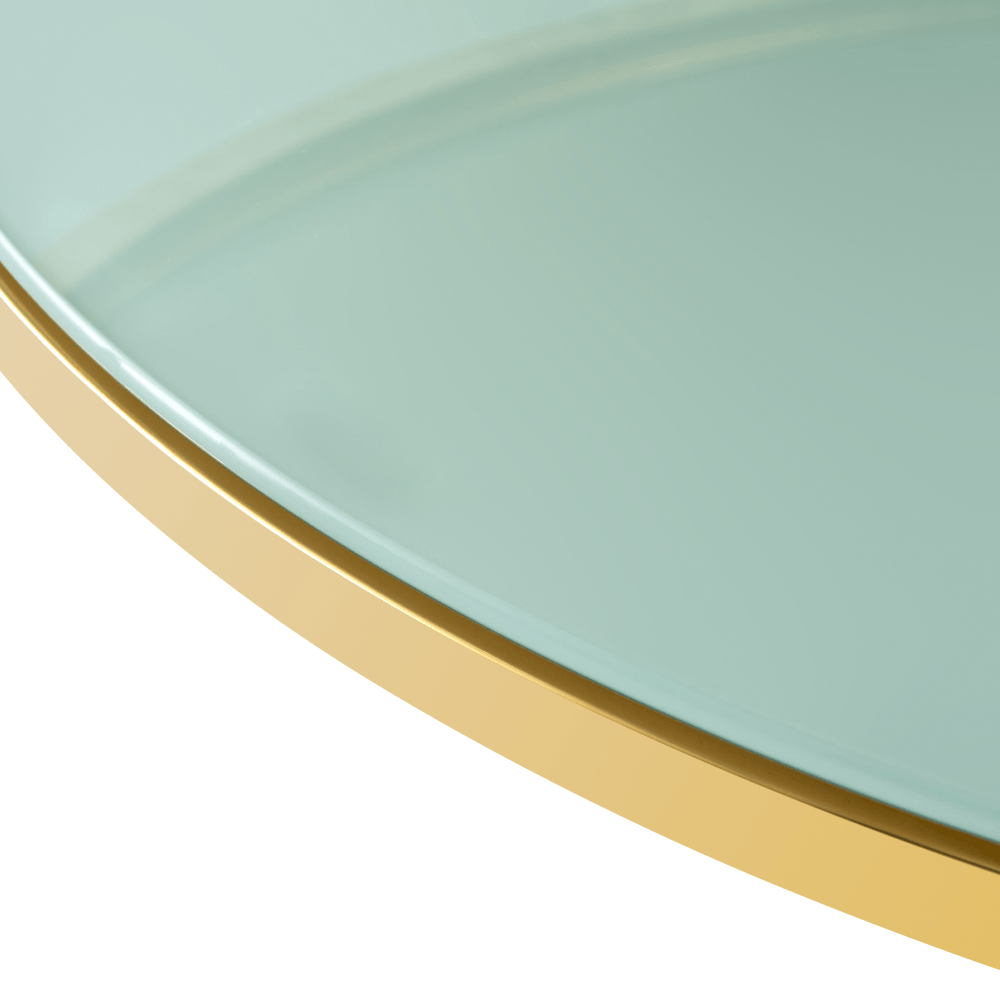 Masa de cafea, marmura deschisa/lapte/gold crom-auriu, ENION 2 NEW — imaginea 4