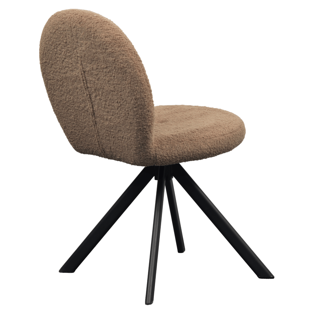 Scaun de sufragerie, maro deschis/negru, RODIA — imaginea 3