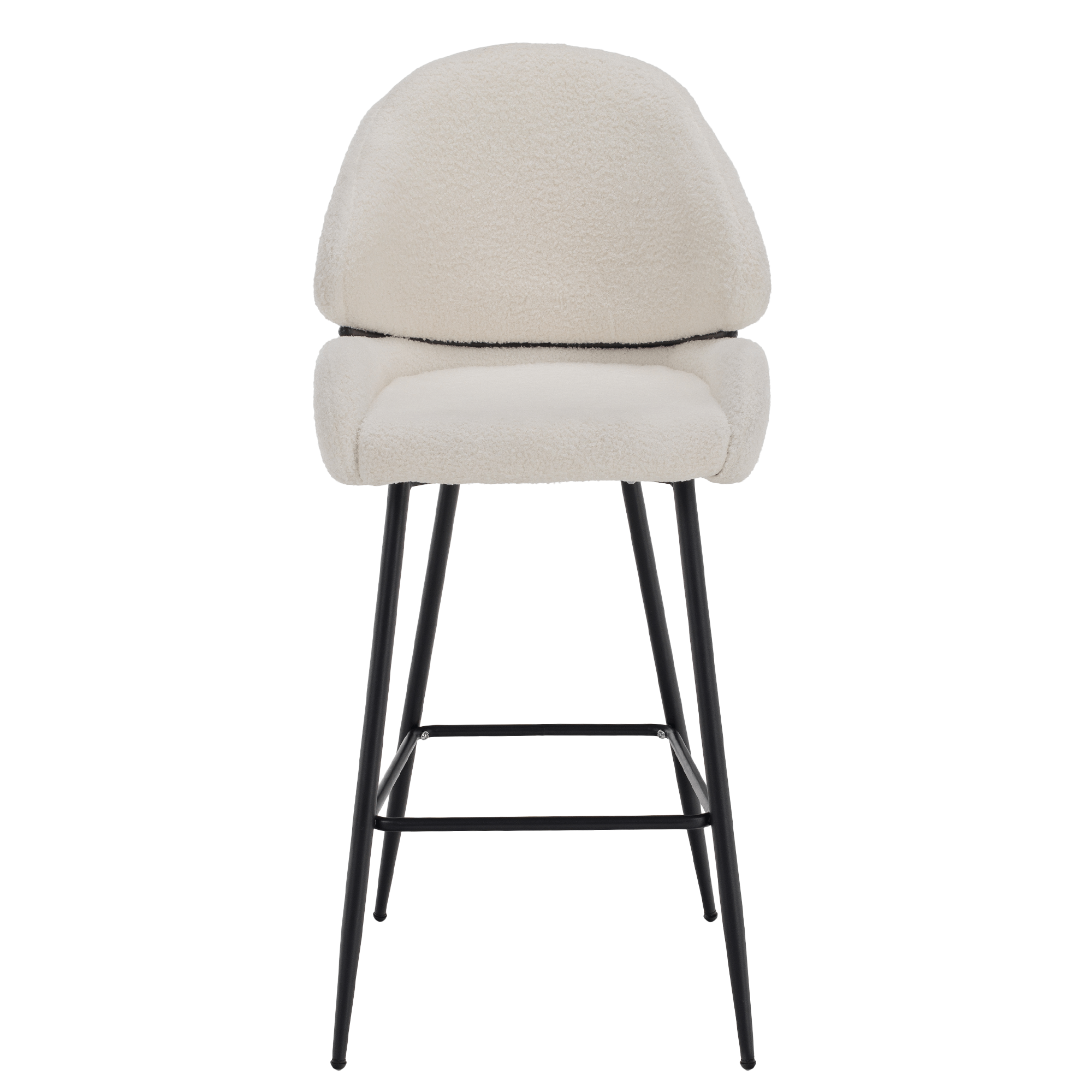 Scaun de bar, alb/negru, SANAKO TYP 2 — imaginea 3