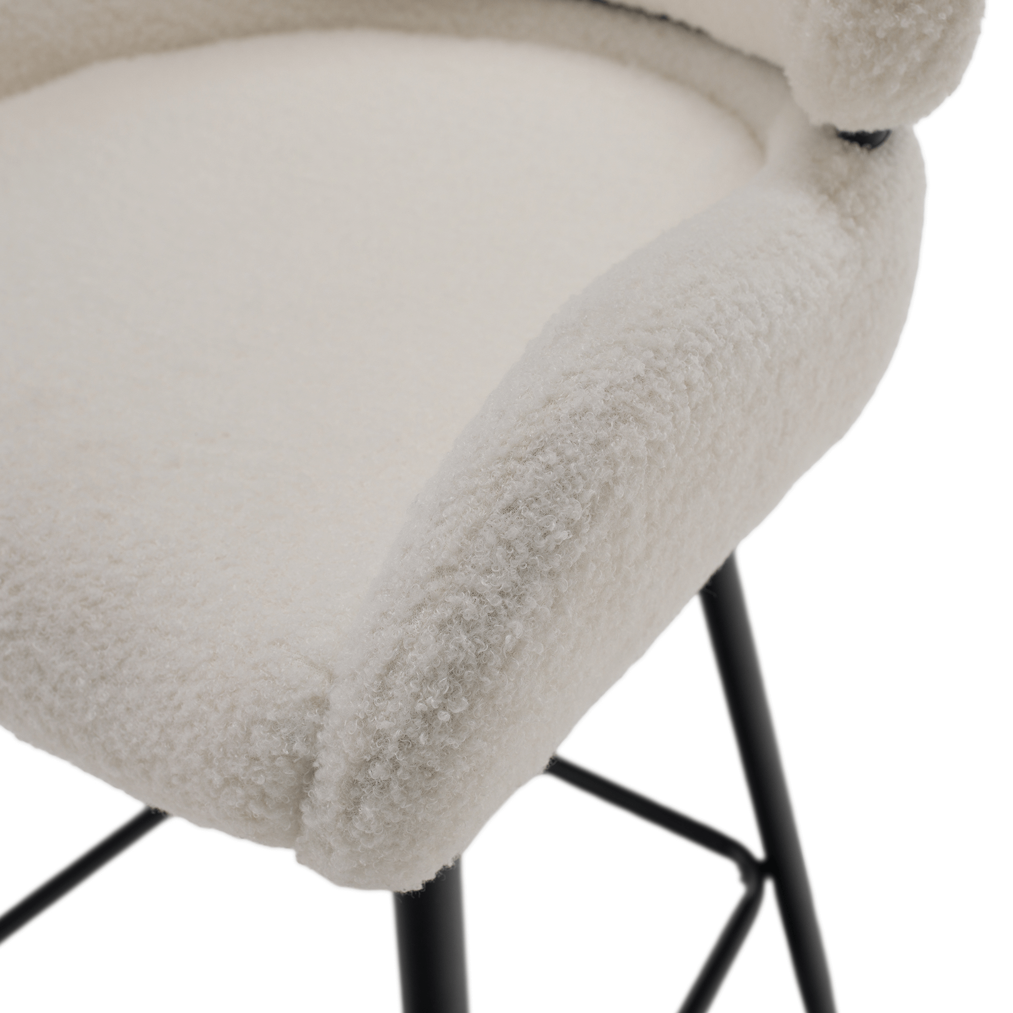 Scaun de bar, alb/negru, SANAKO TYP 2 — imaginea 8