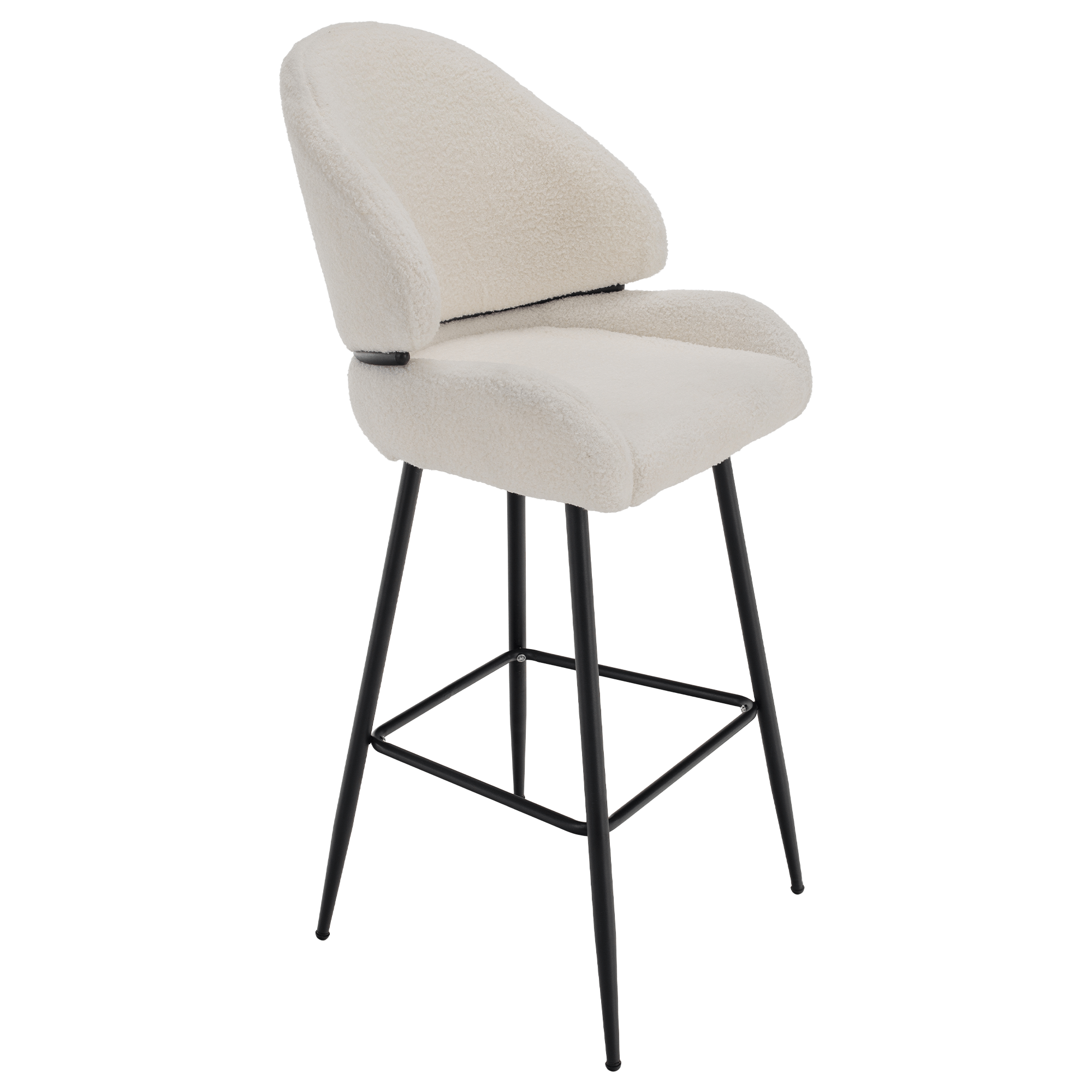 Scaun de bar, alb/negru, SANAKO TYP 2 — imaginea 12
