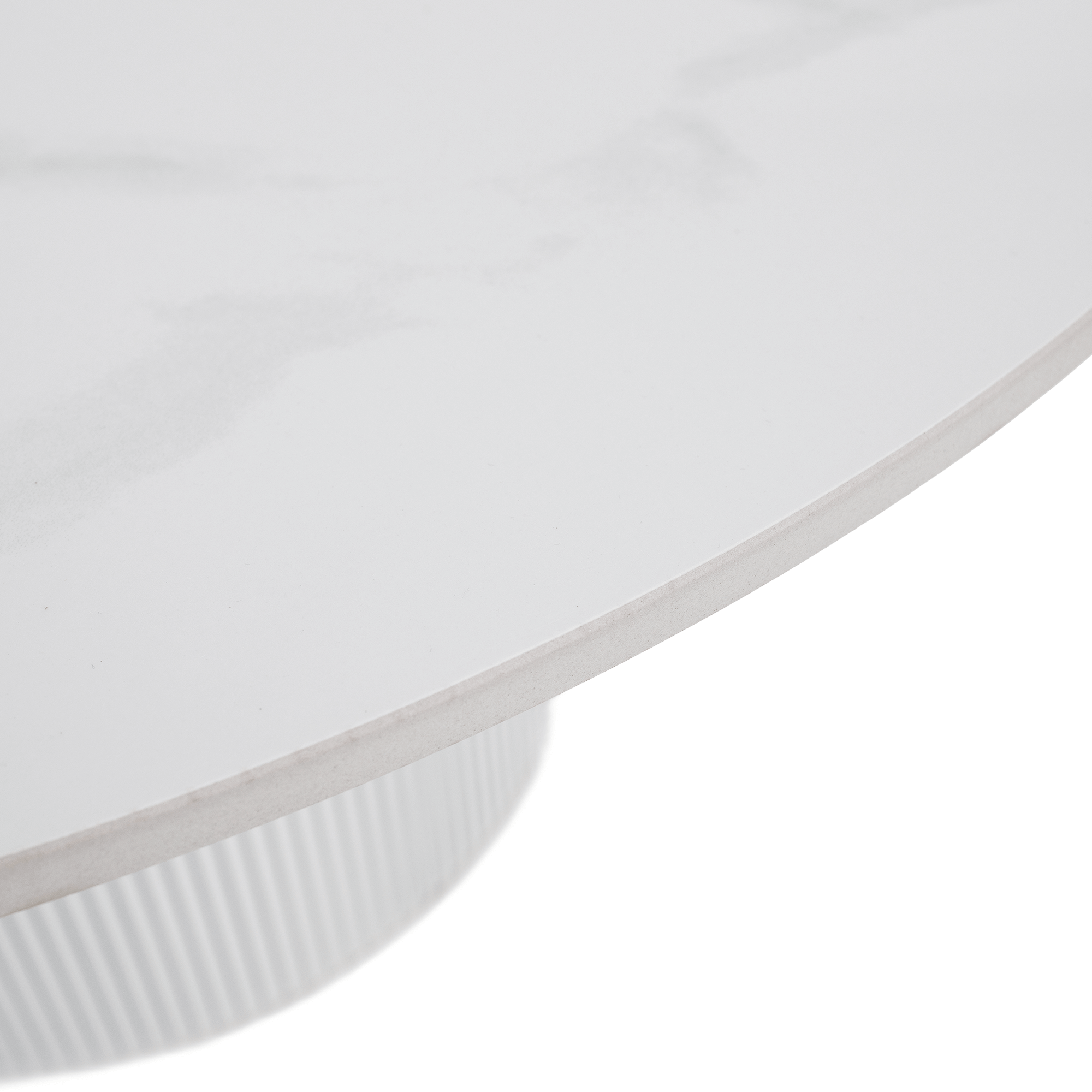 Masuta de cafea, marmura alba/MDF, diametru 80 cm, MAHIR TYP 1 — imaginea 8
