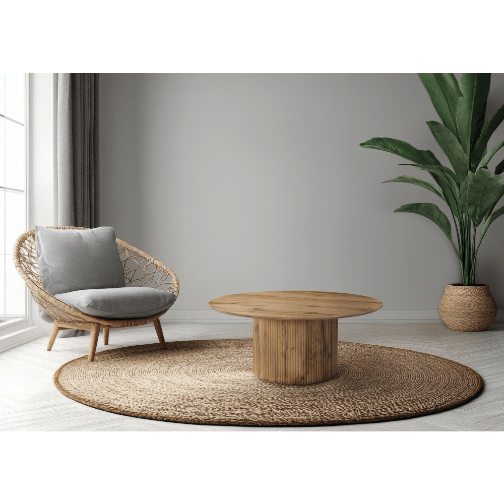 Masuta de cafea, stejar, diametru 80 cm, MAHIR TYP 2 — imaginea 14