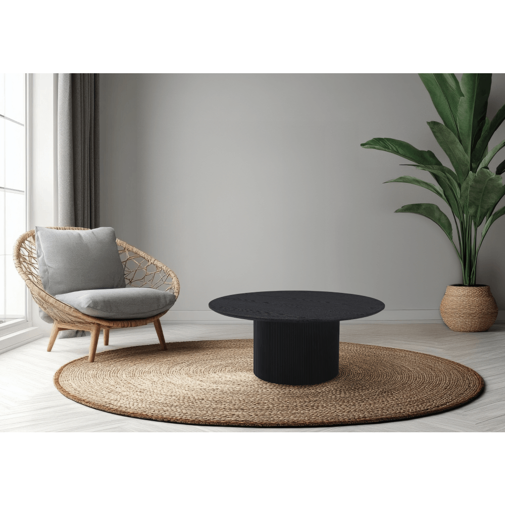 Masuta de cafea, negru, diametru 80 cm, MAHIR TYP 2 — imaginea 14