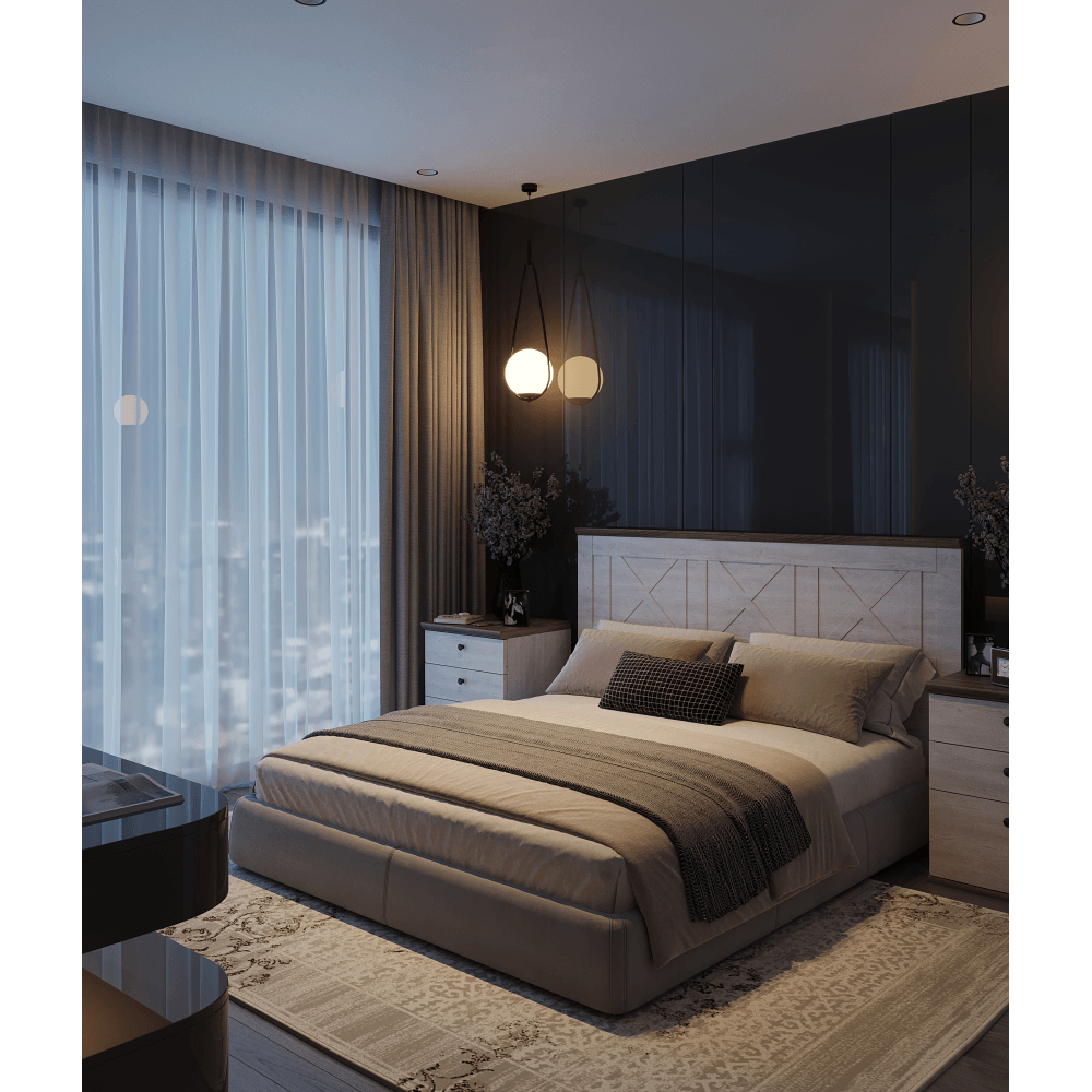 Comoda, pin canyon/stejar sonoma trufel , TEINA KOM2D4S — imaginea 3