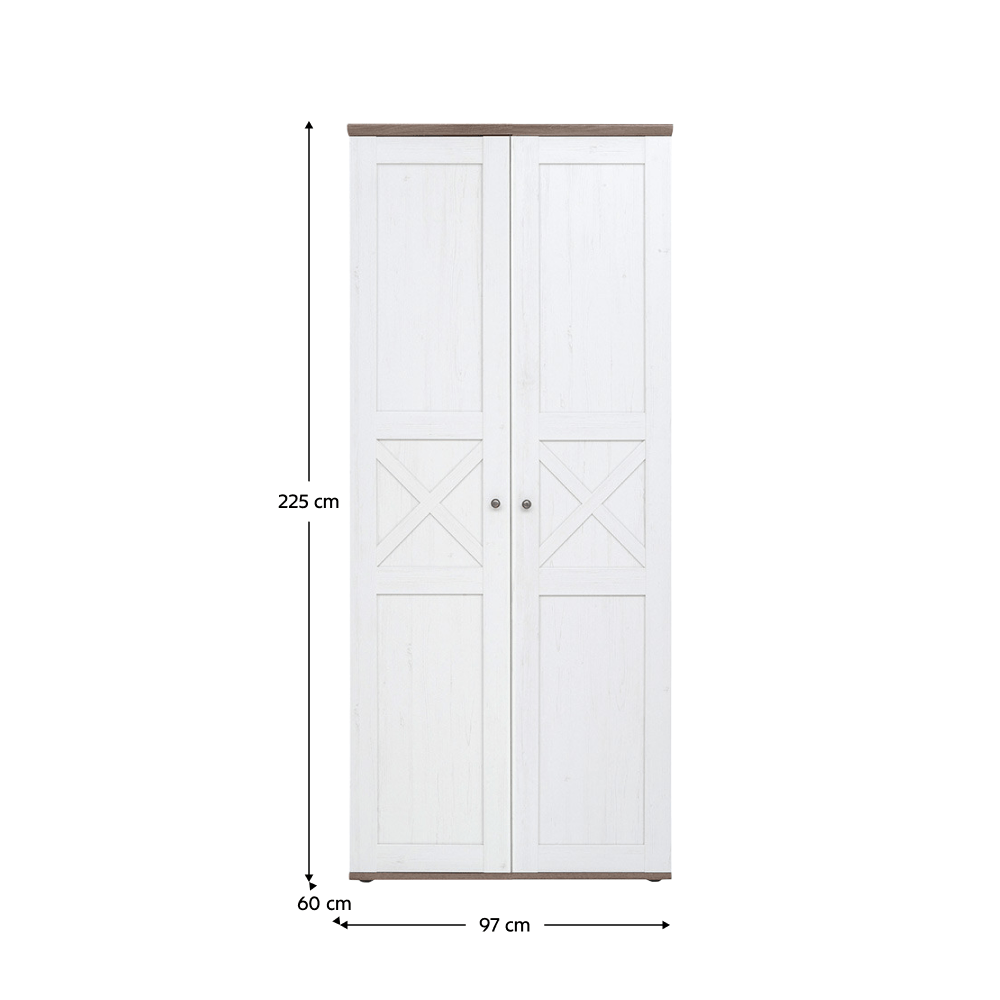 Dulap, pin canyon/stejar sonoma trufel, TEINA SZF2D007 — imaginea 5