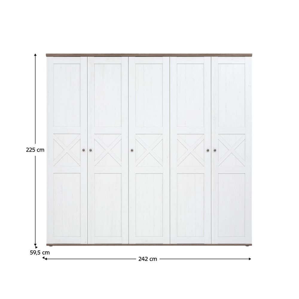 Dulap, pin canyon/stejar sonoma trufel, TEINA SZF5D — imaginea 5