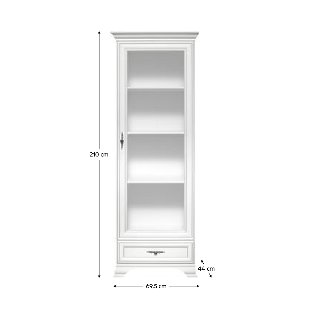 Vitrina, alb alpin, KENTAK REG1W1S — imaginea 3