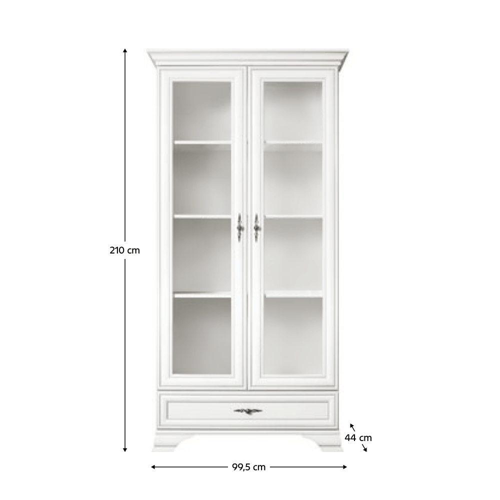 Vitrina, alb alpin, KENTAK REG2W1S — imaginea 6