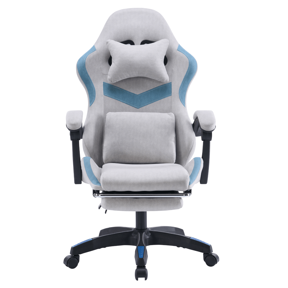 Scaun de birou/gaming, gri/albastru, ZODIA — imaginea 2