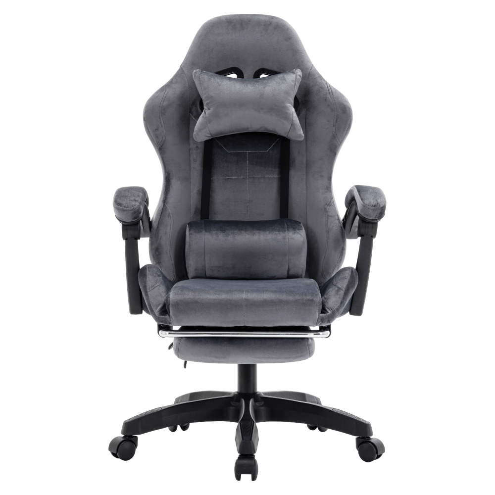 Scaun de birou/gaming, gri, LOPES — imaginea 2