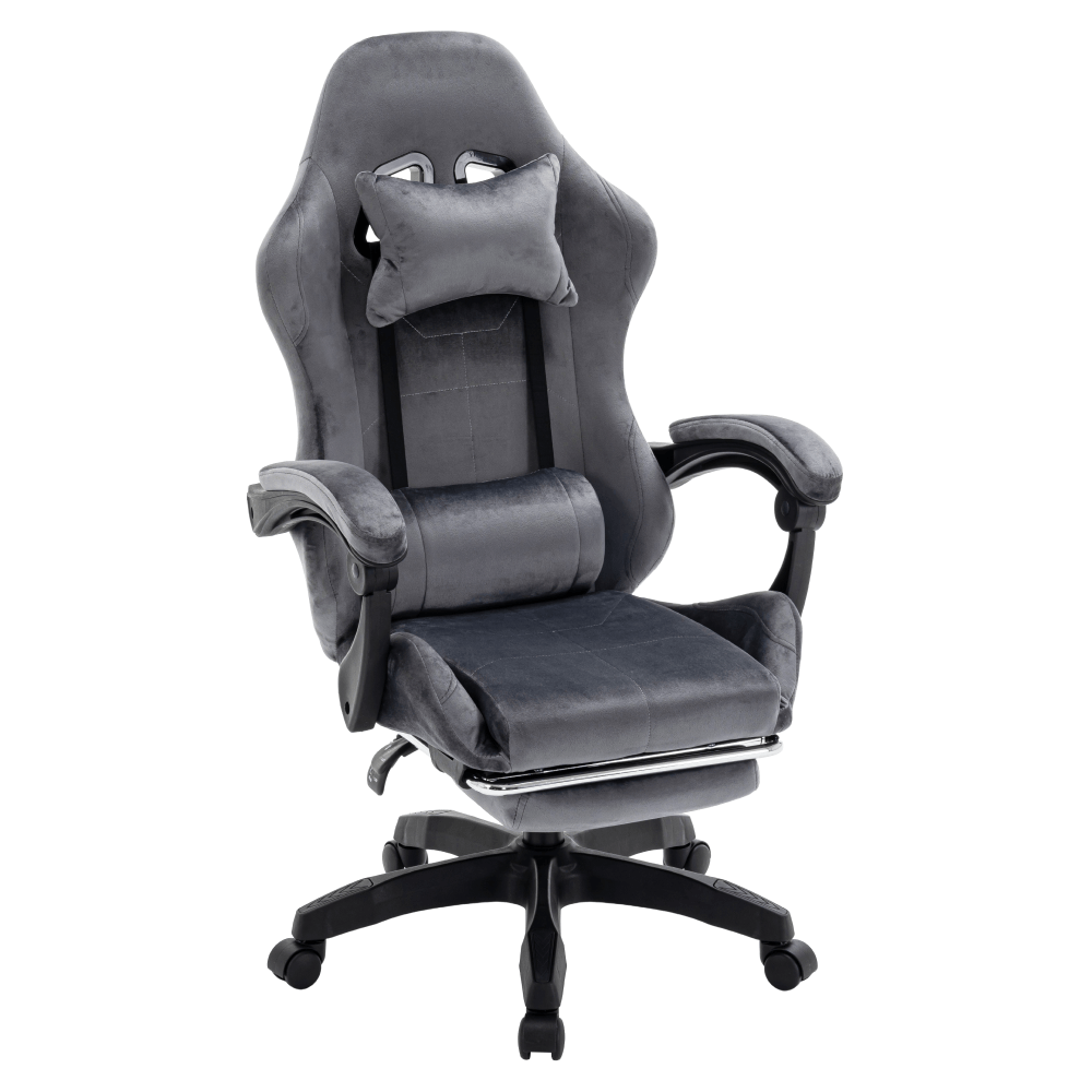 Scaun de birou/gaming, gri, LOPES — imaginea 3