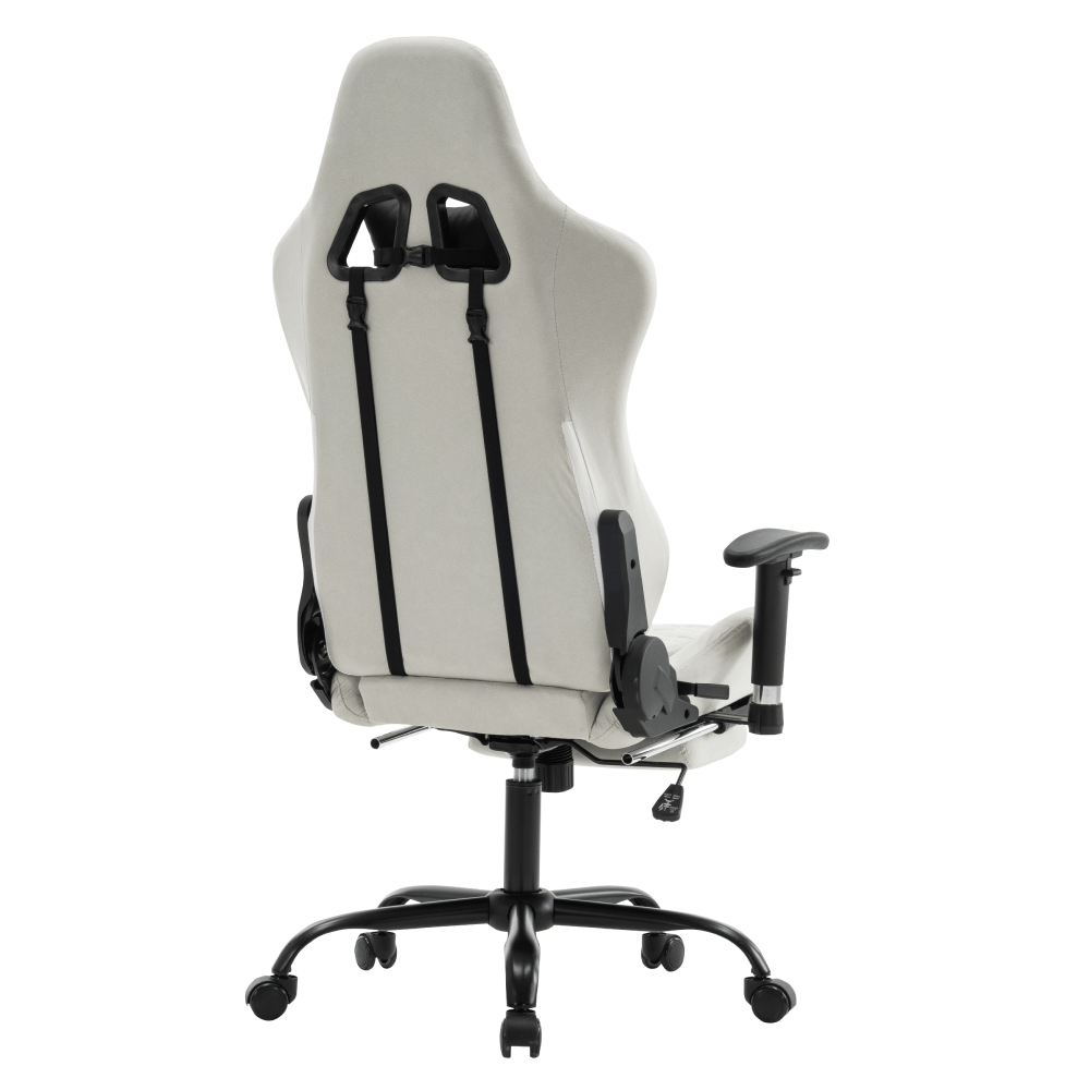 Scaun de birou/gaming, alb/negru, portanta 150 kg, PAPIBAS — imaginea 6