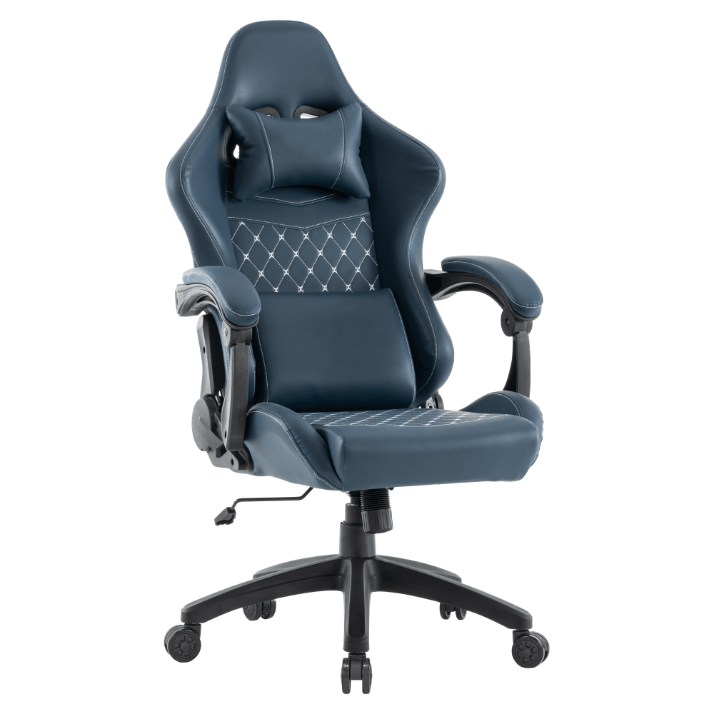 Scaun de birou/gaming, albastru, portanta 150 kg, SAMIE — imaginea 4