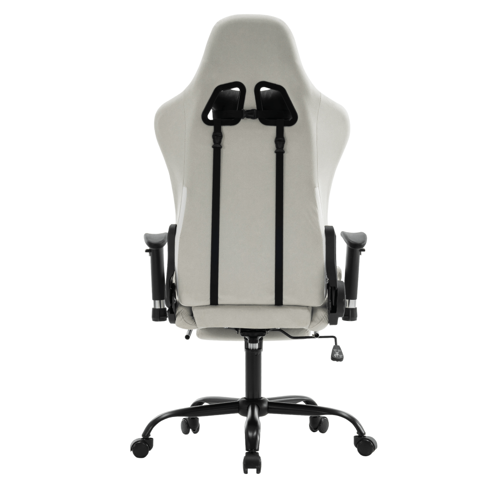 Scaun de birou/gaming, alb/negru, portanta 150 kg, PAPIBAS — imaginea 7