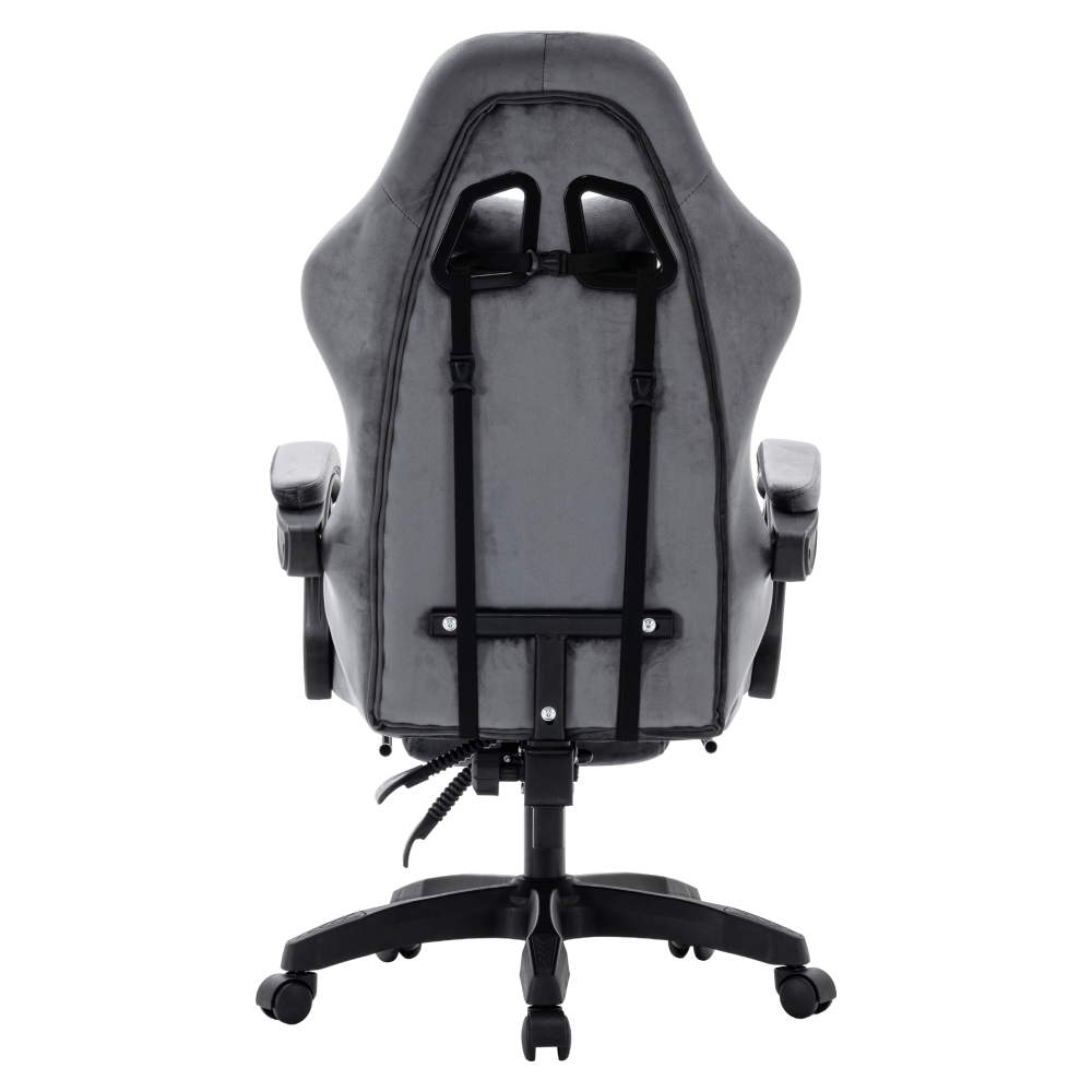 Scaun de birou/gaming, gri, LOPES — imaginea 6