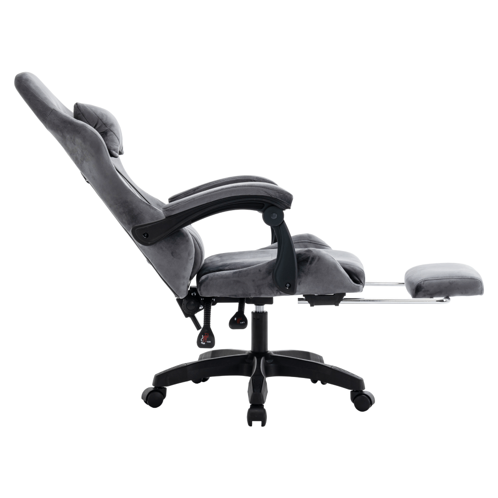 Scaun de birou/gaming, gri, LOPES — imaginea 7