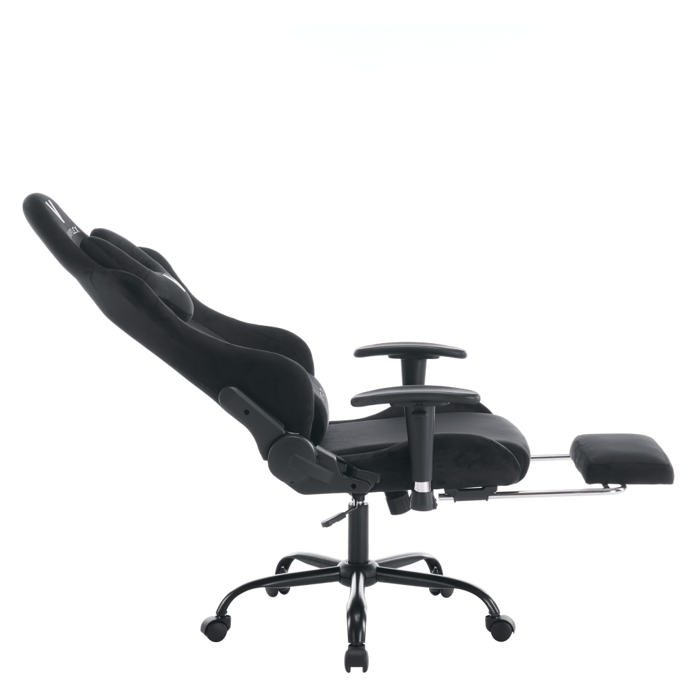 Scaun de birou/gaming, negru, tesatura Velvet, portanta 150 kg, SALOP — imaginea 8