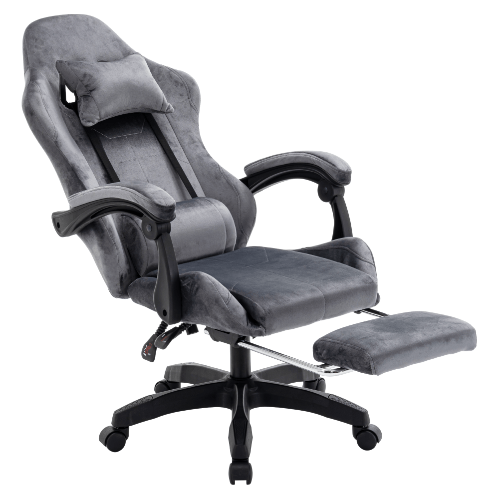Scaun de birou/gaming, gri, LOPES — imaginea 8