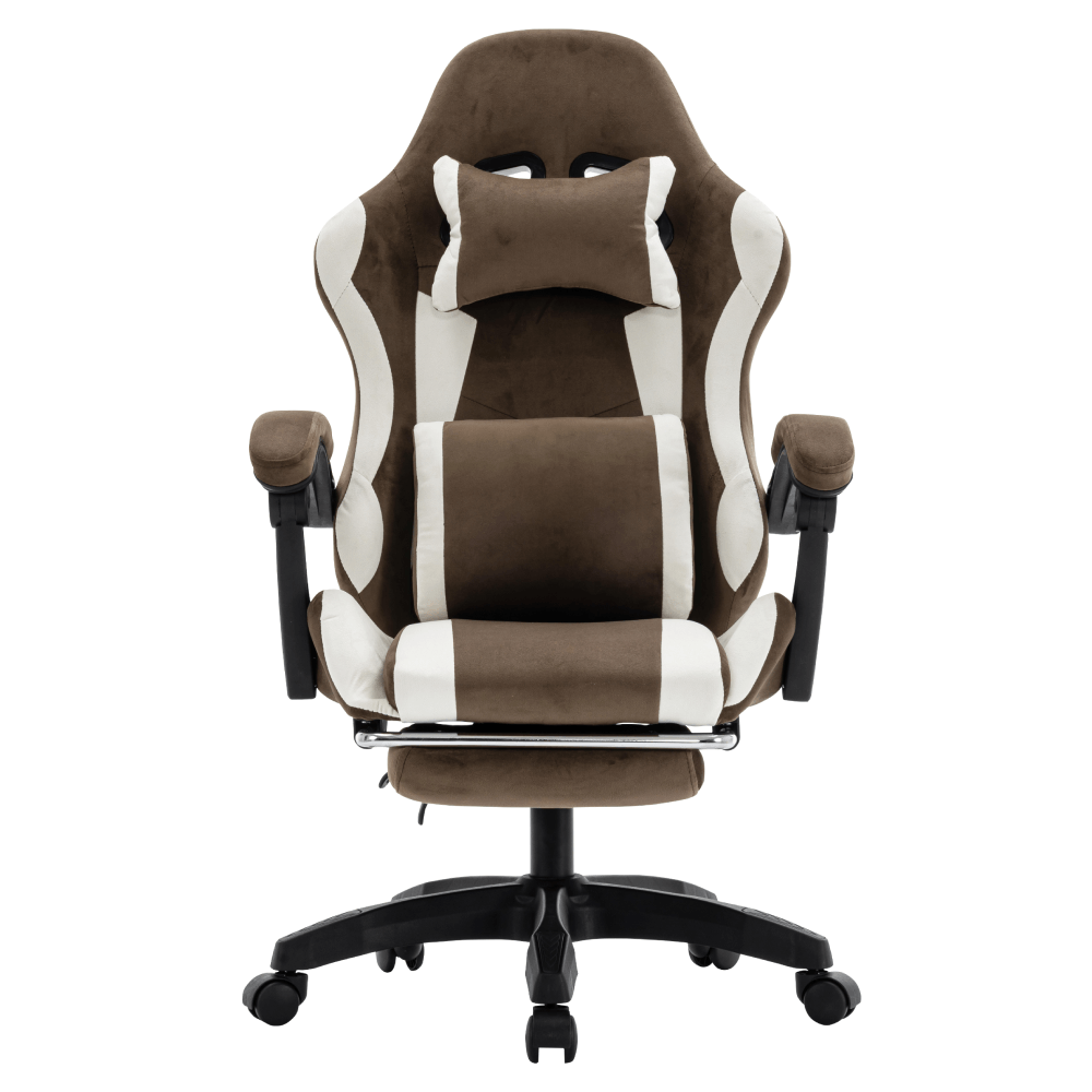 Scaun de birou/gaming, maro/alb, HOSPO — imaginea 9