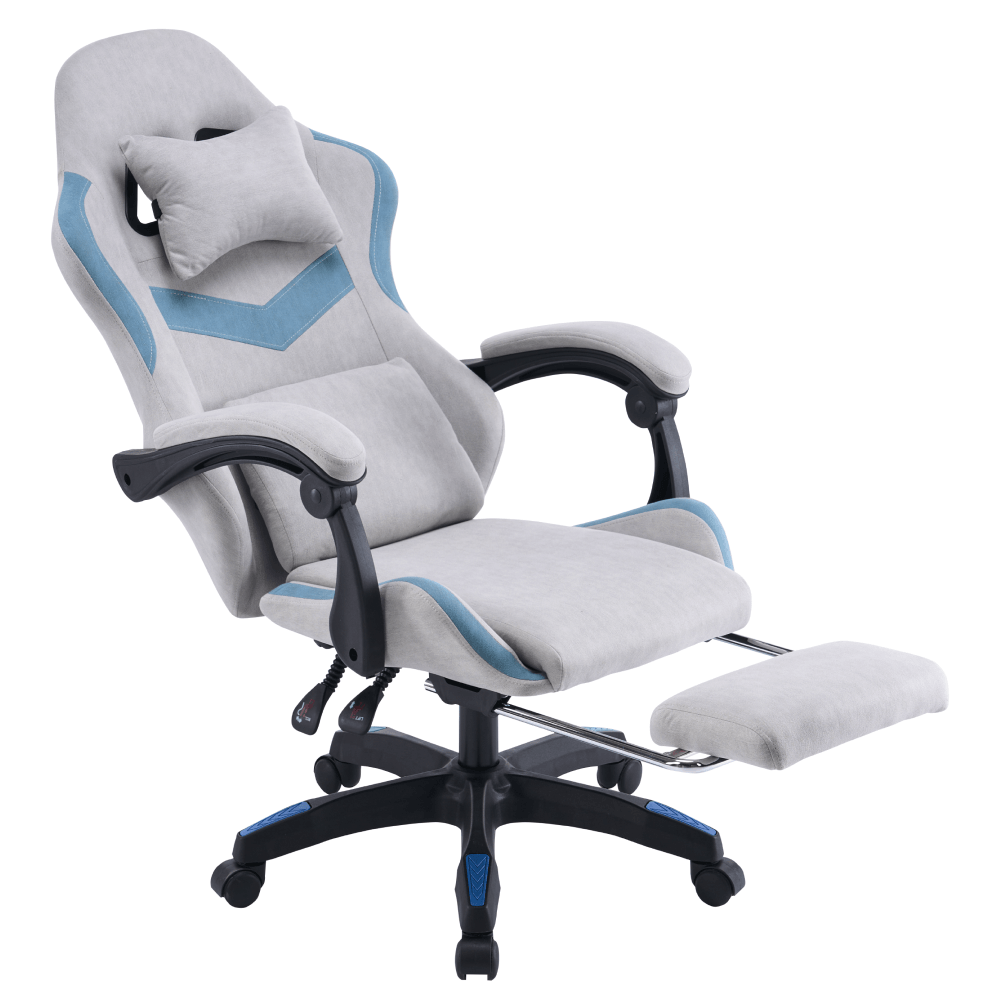 Scaun de birou/gaming, gri/albastru, ZODIA — imaginea 9