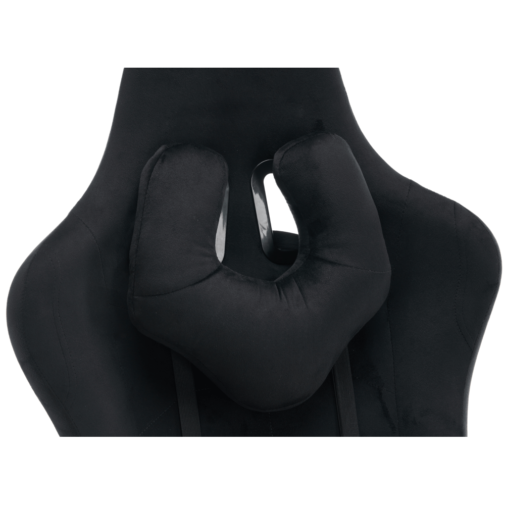 Scaun de birou/gaming, negru, tesatura Velvet, portanta 150 kg, SALOP — imaginea 10