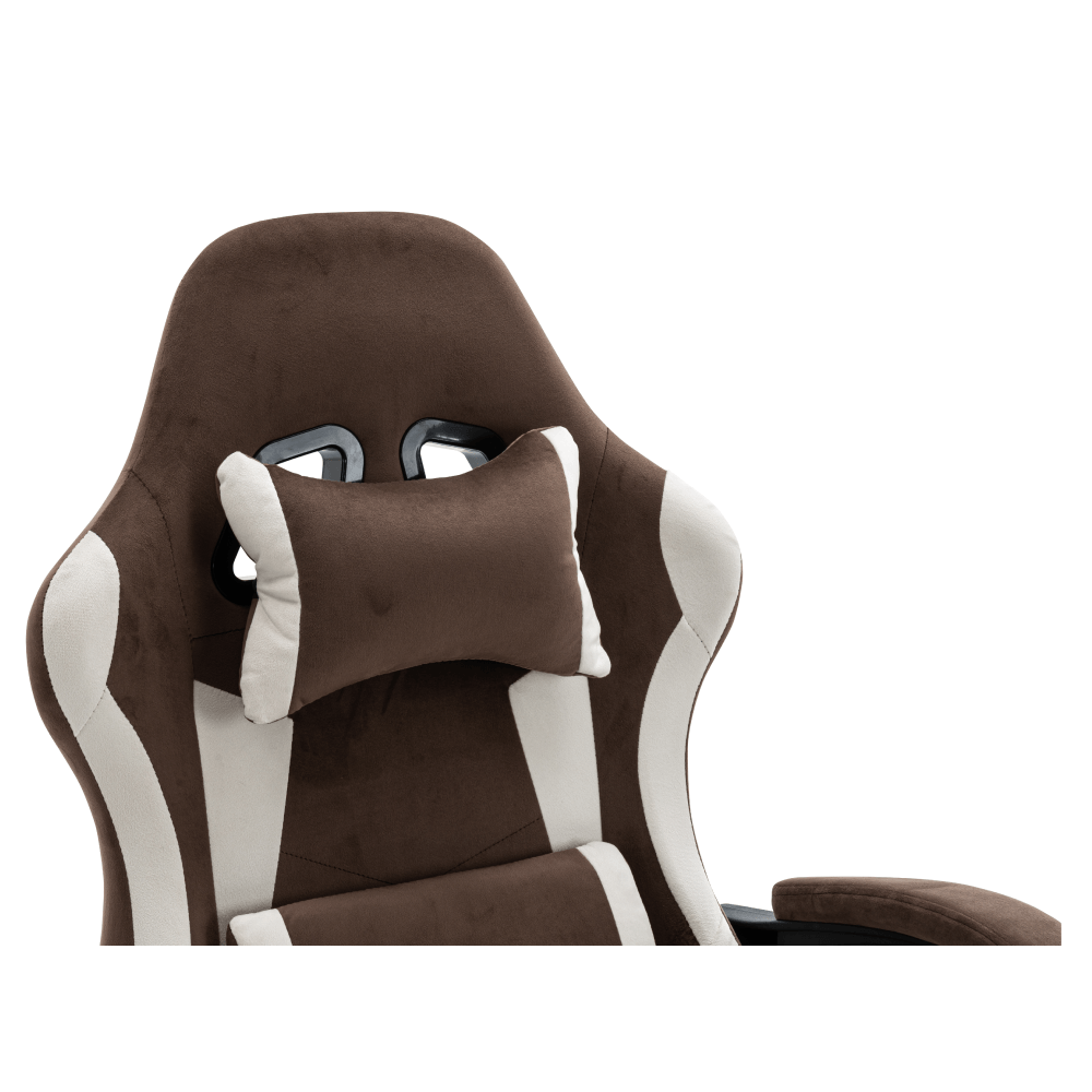 Scaun de birou/gaming, maro/alb, HOSPO — imaginea 10