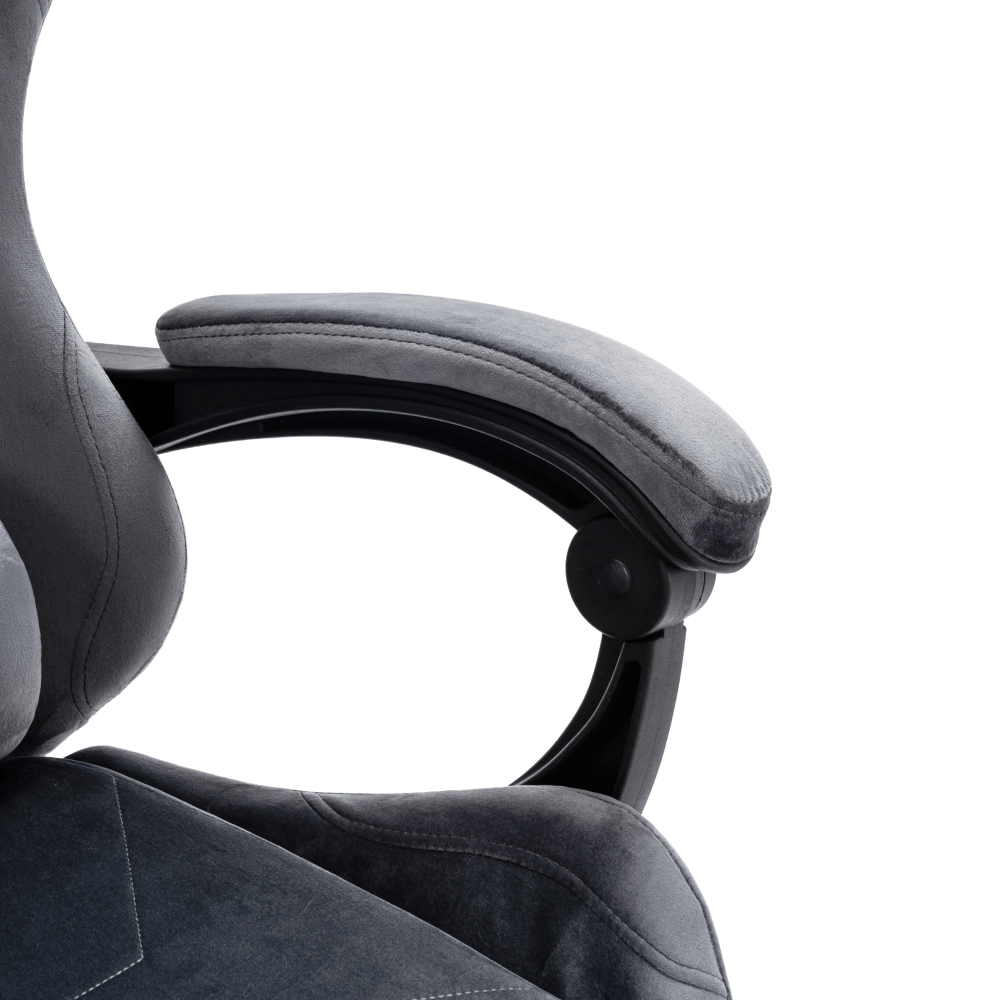 Scaun de birou/gaming, gri, LOPES — imaginea 10