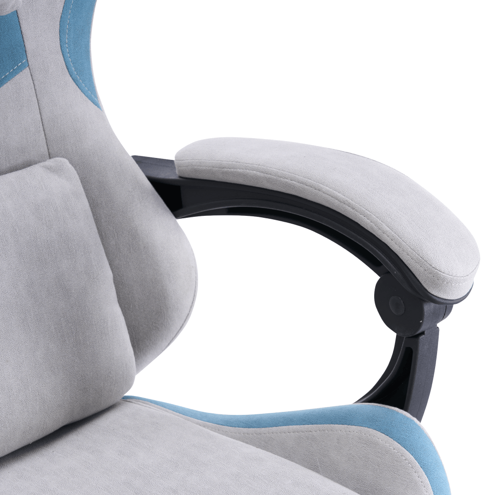 Scaun de birou/gaming, gri/albastru, ZODIA — imaginea 11