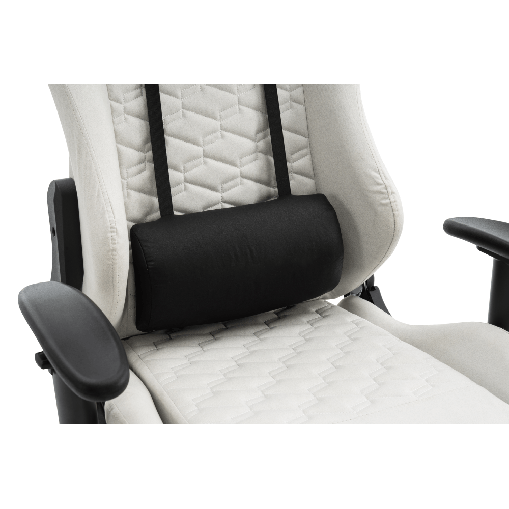 Scaun de birou/gaming, alb/negru, portanta 150 kg, PAPIBAS — imaginea 12