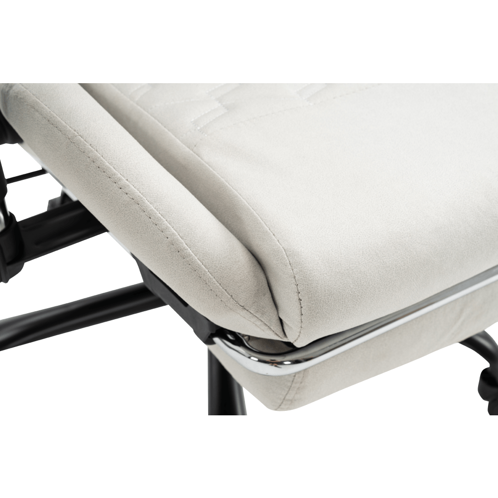 Scaun de birou/gaming, alb/negru, portanta 150 kg, PAPIBAS — imaginea 13
