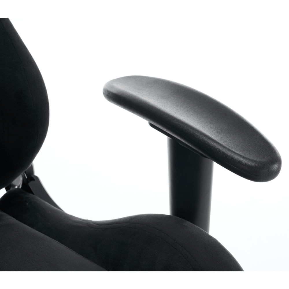 Scaun de birou/gaming, negru, tesatura Velvet, portanta 150 kg, SALOP — imaginea 13