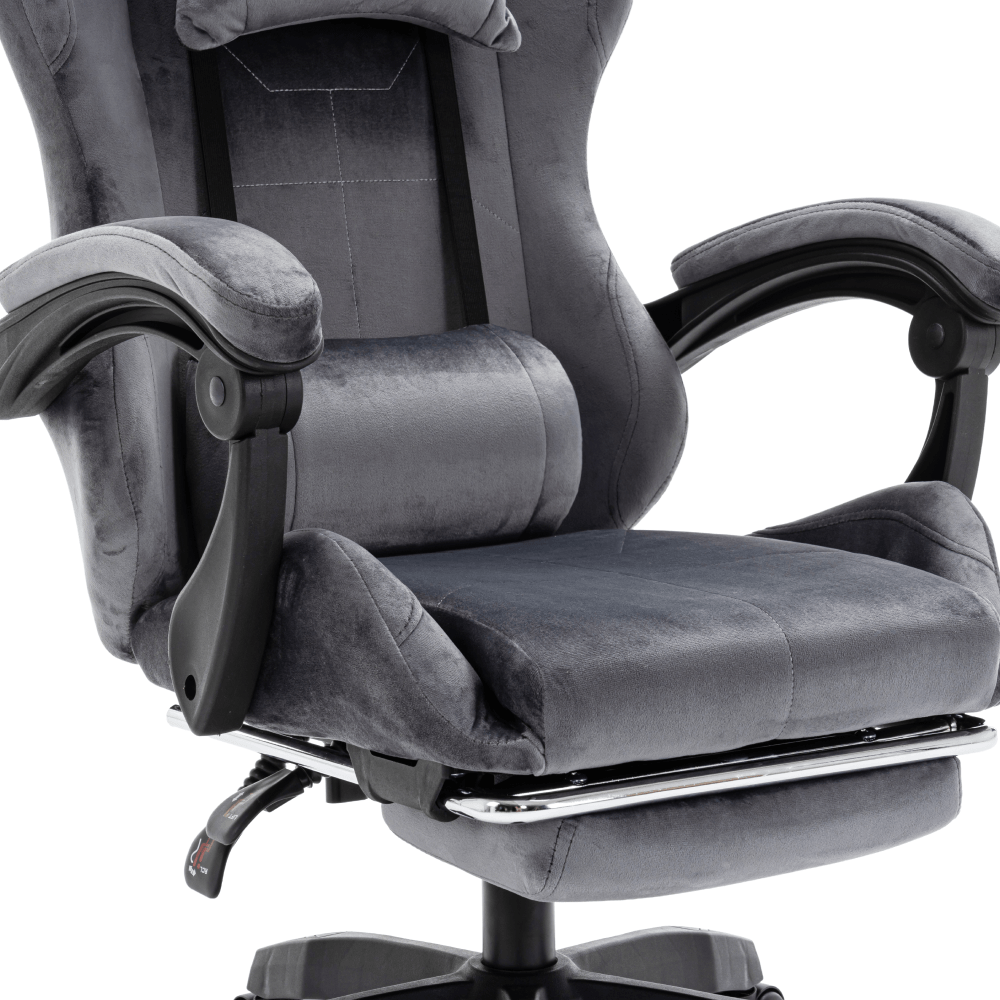 Scaun de birou/gaming, gri, LOPES — imaginea 12