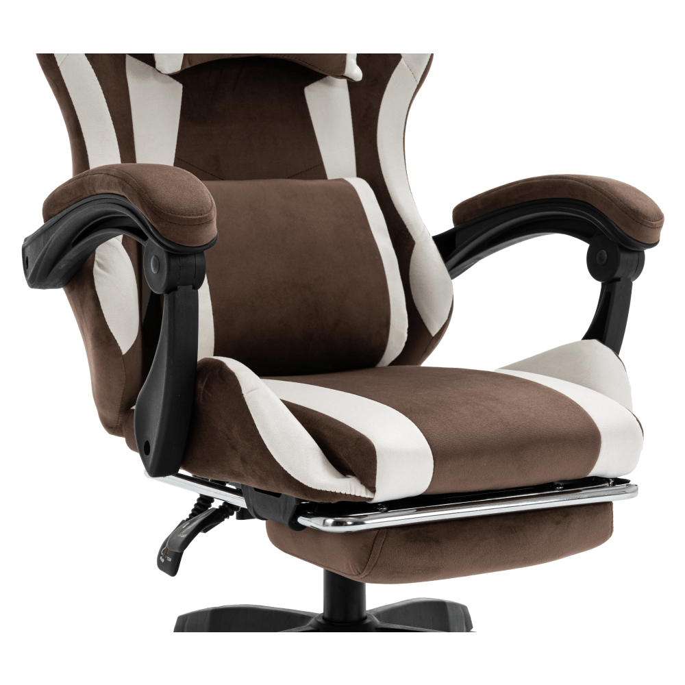 Scaun de birou/gaming, maro/alb, HOSPO — imaginea 14