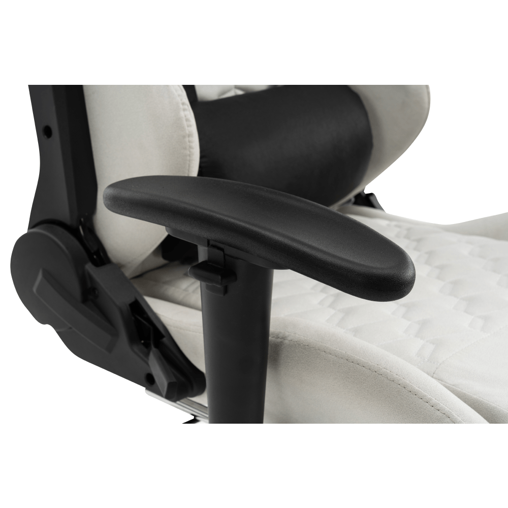 Scaun de birou/gaming, alb/negru, portanta 150 kg, PAPIBAS — imaginea 15
