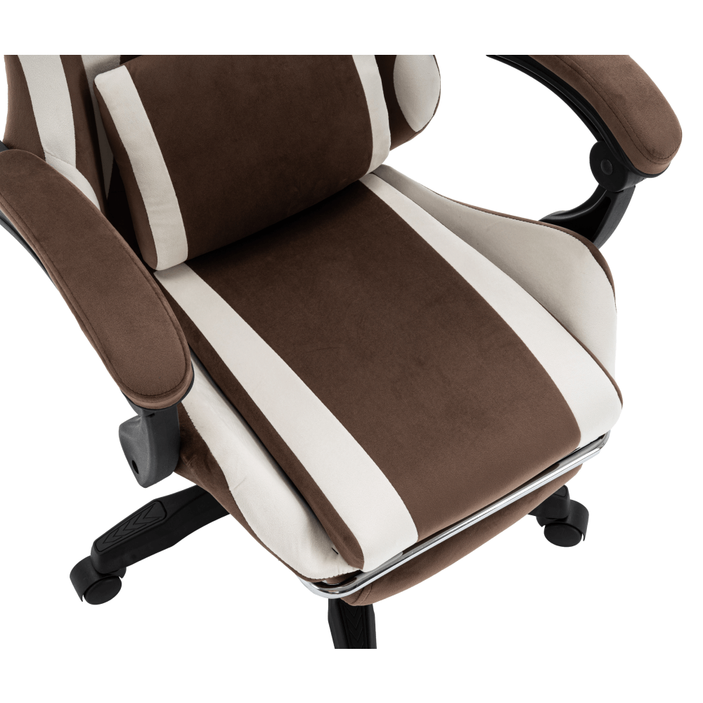 Scaun de birou/gaming, maro/alb, HOSPO — imaginea 15
