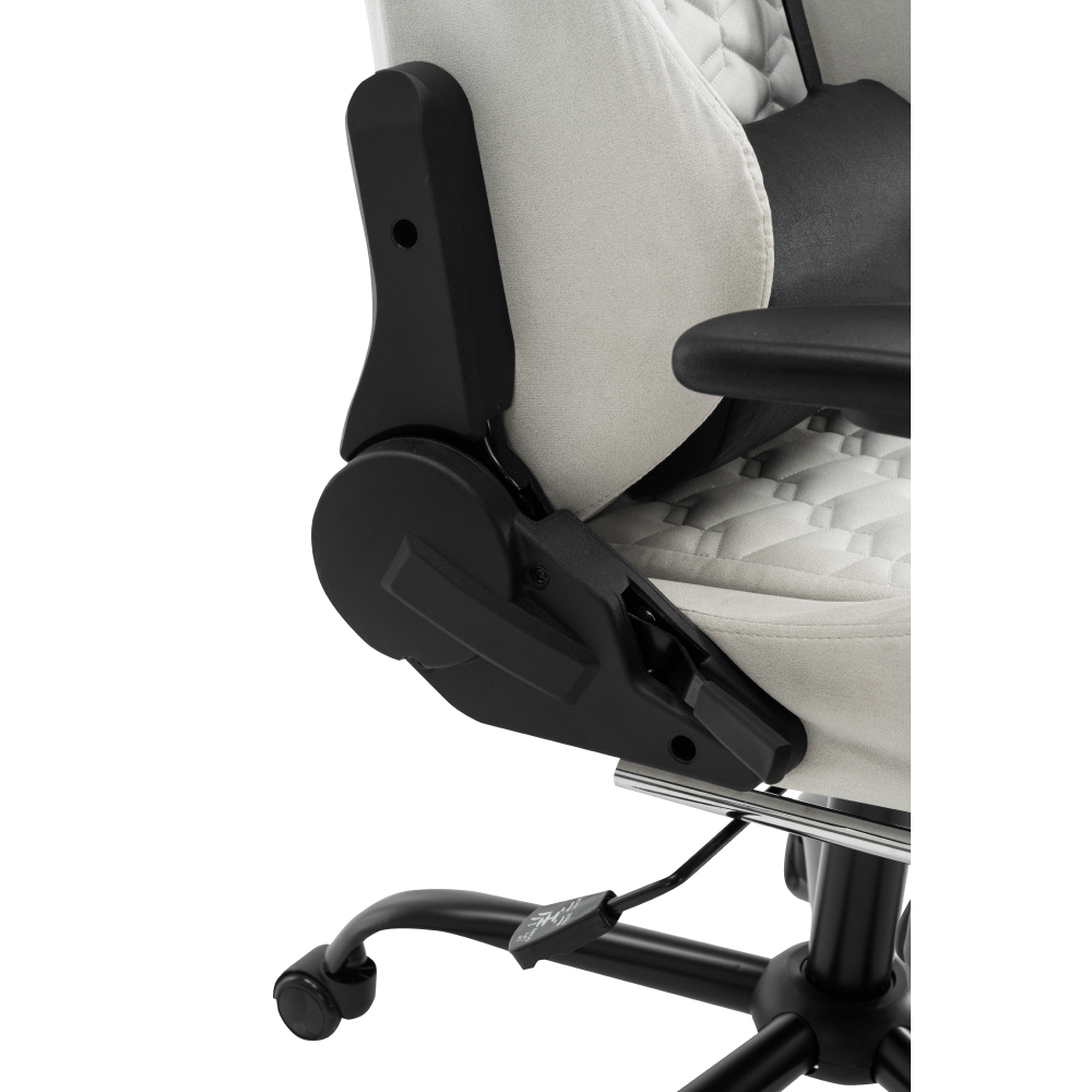 Scaun de birou/gaming, alb/negru, portanta 150 kg, PAPIBAS — imaginea 16