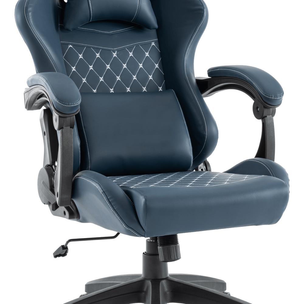 Scaun de birou/gaming, albastru, portanta 150 kg, SAMIE — imaginea 15