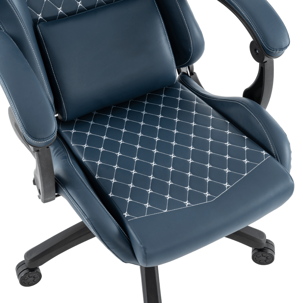 Scaun de birou/gaming, albastru, portanta 150 kg, SAMIE — imaginea 16