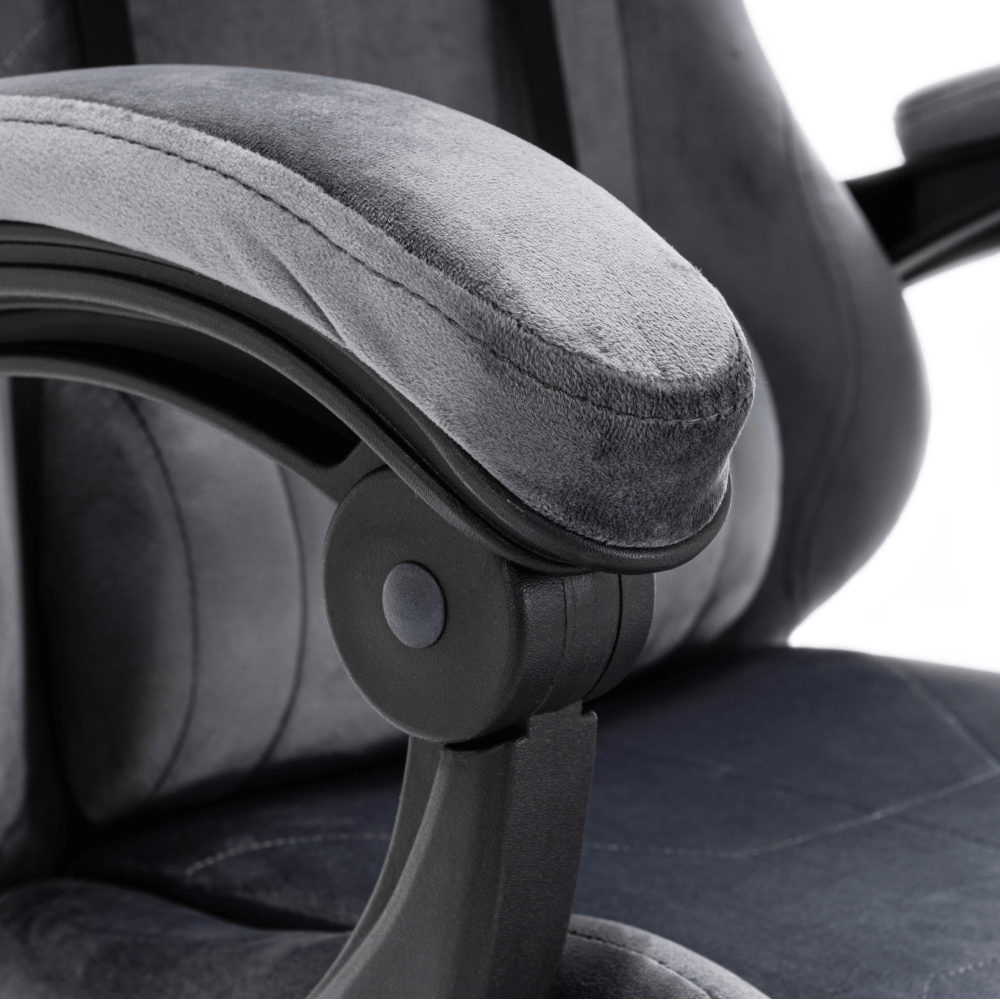 Scaun de birou/gaming, gri, LOPES — imaginea 15