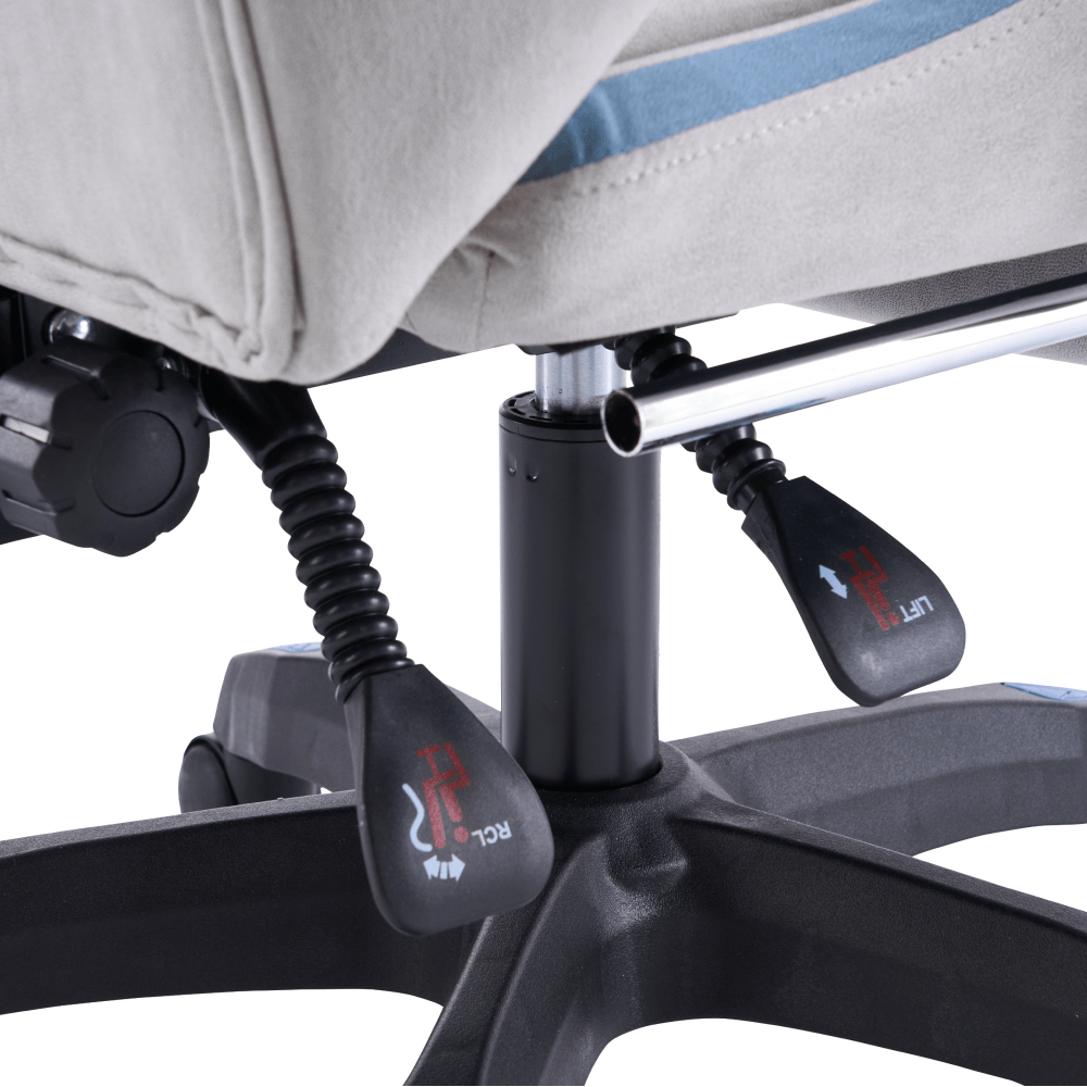 Scaun de birou/gaming, gri/albastru, ZODIA — imaginea 19