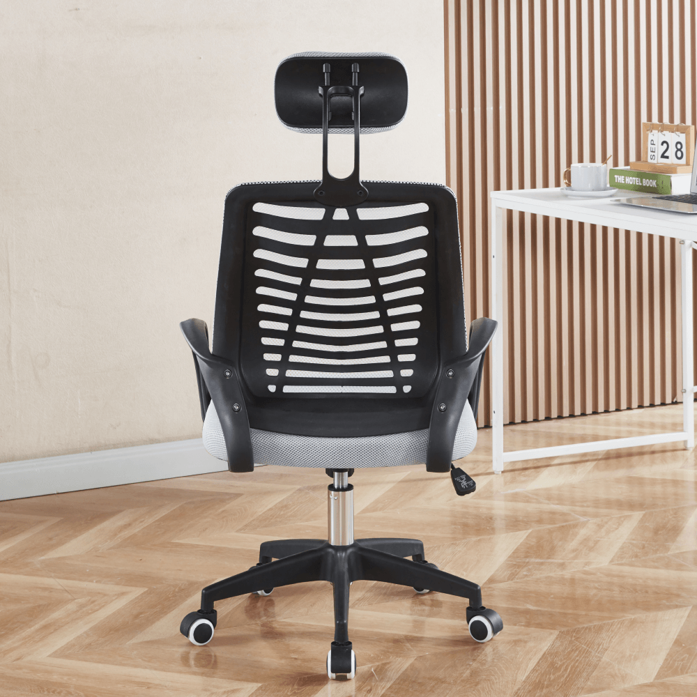 Scaun de birou, gri/negru, EDRED — imaginea 6