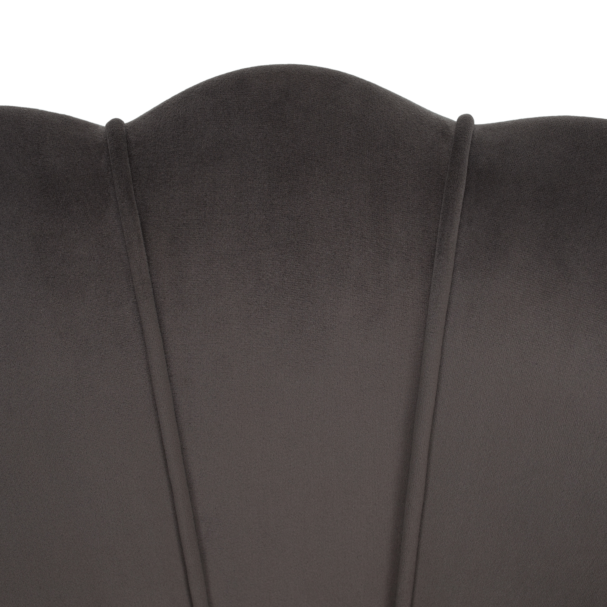 Fotoliu in stilul Art-deco, gri-maro tesatura Velvet/gold crom auriu, NOBLEO — imaginea 3