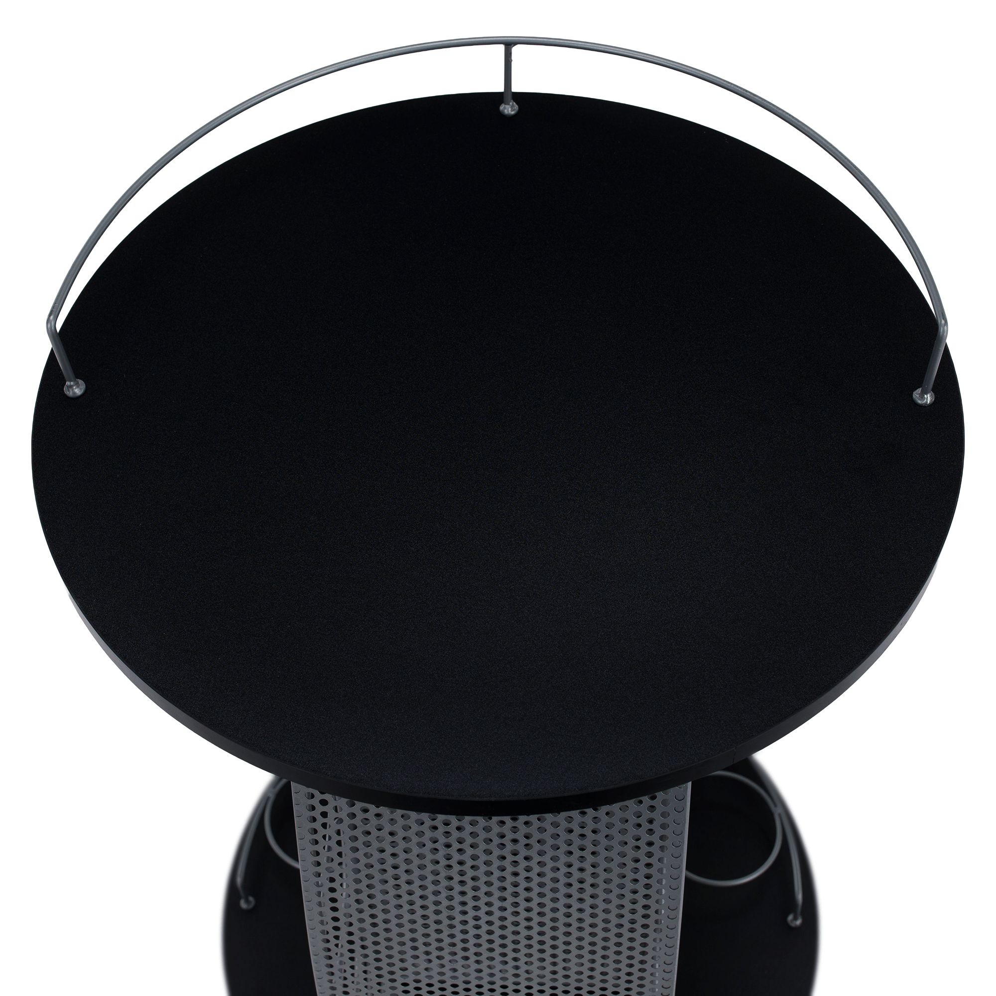Masuta de servire cu roti, negru/argintiu, ALADAR NEW — imaginea 7
