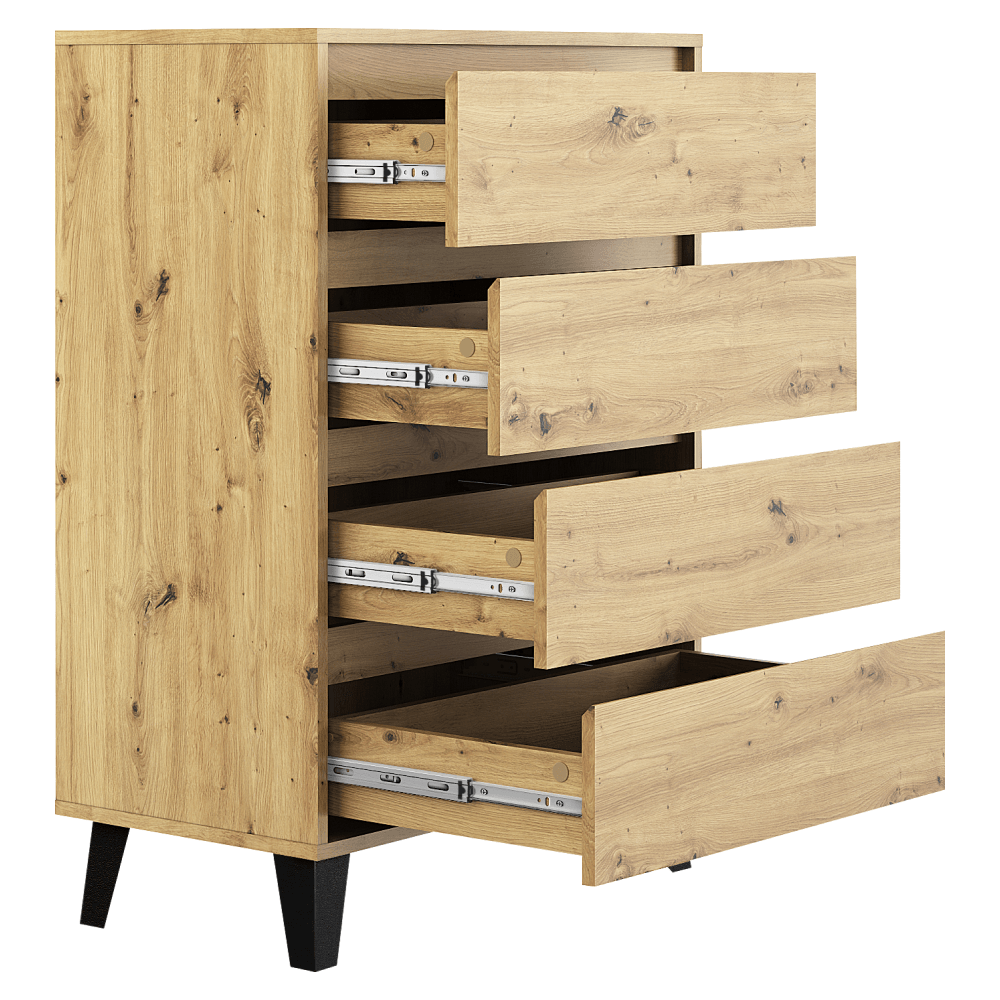 Comoda, stejar artisan, BOGAN NEW 4S70 — imaginea 2