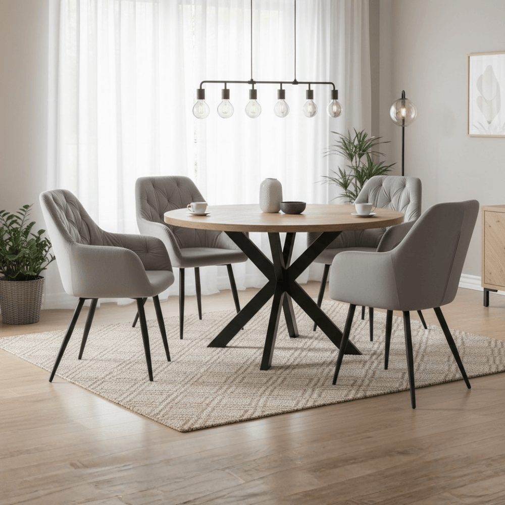 Fotoliu de design, material Velvet gri, VERIO NEW — imaginea 2